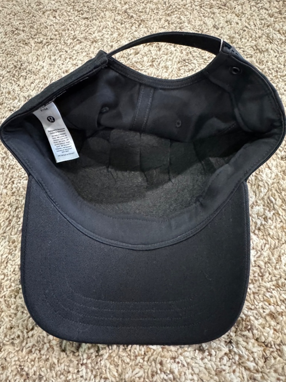 Lululemon Unisex Structured Ball Cap Los Angeles Black size S/M BRAND NEW - Picture 3 of 3